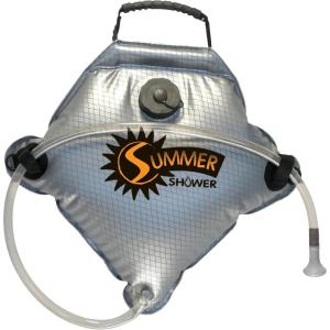 imageADVANCED ELEMENTS  Summer ShowerSolar Shower  Different Capacity  Shower Head  Reflective Mirror  Fill Valve  Black or Silver25 Gallon